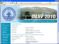 International Micro Air Vehicle Conference and Flight Competition 2010 