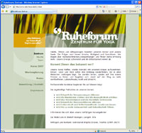 Ruheforum - Zentrum f&uuml;r Yoga